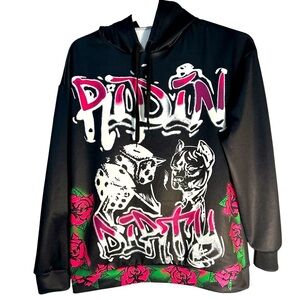 Jaded London Riden Dirty Graphic Hoodie Womens Sz Small